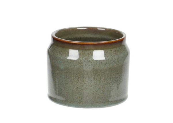 Κασπώ από πορσελάνη σε πράσινο  χρώμα Ø11,6xΥ9εκ. Κασπώ από πορσελάνη σε πράσινο  χρώμα Ø11,6xΥ9εκ.