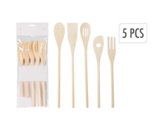 Ξύλινες κουτάλες, σετ 5 τεμαχίων
