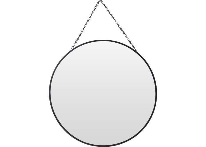 Καθρέφτης τοίχου στρογγυλός μεταλλικός μαύρος Ø29,5εκ. Καθρέφτης τοίχου στρογγυλός μεταλλικός μαύρος Ø29,5εκ.