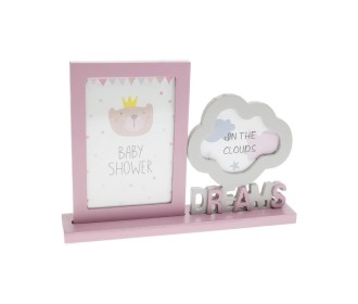 Κορνίζα ροζ Σύννεφο Υ18,5x25,5x5εκ. Κορνίζα ροζ Σύννεφο Υ18,5x25,5x5εκ.