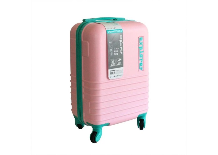 Βαλίτσα abs cabin size ροζ Υ52x32x20εκ.