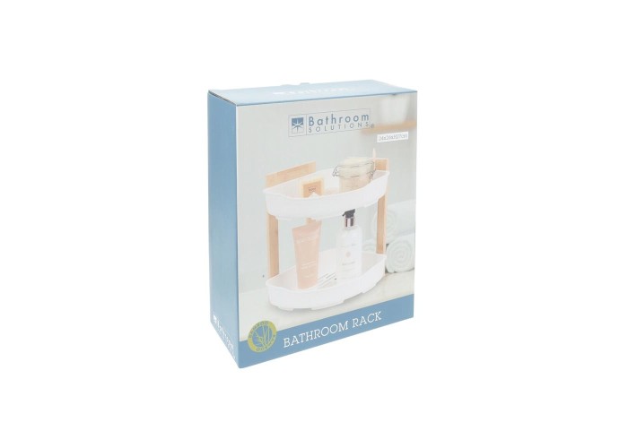 Ραφιέρα μπάνιου γωνιακή bamboo 2 ράφια Υ27x23x23εκ. Ραφιέρα μπάνιου γωνιακή bamboo 2 ράφια Υ27x23x23εκ.