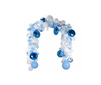 Διακοσμητικό σετ μπαλονιών μπλε 122τεμαχίων