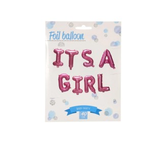 Σετ μπαλονιών -γράμματα It' s a girl