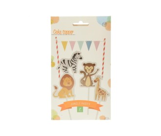 Διακοσμητικό σετ τούρτας ζώα της ζούγκλας