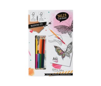 Σετ ζωγραφικής με ξυλομπογιές A4