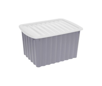 Κουτί αποθήκευσης γκρι Υ23x40x30εκ.