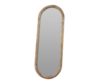 Καθρέφτης οβάλ Nextdeco ξύλινος Υ77,5εκ.