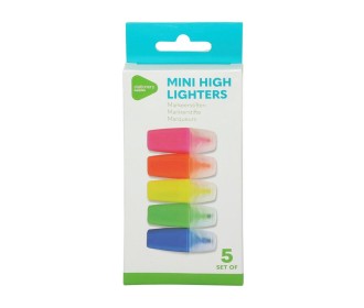 Μαρκαδόροι υπογράμμισης μίνι neon σετ 5τμχ. Μαρκαδόροι υπογράμμισης μίνι neon σετ 5τμχ.