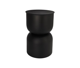 Τραπεζάκι κομοδίνο σκαμπό μαύρο Υ46x⌀31εκ. Τραπεζάκι κομοδίνο σκαμπό μαύρο Υ46x⌀31εκ.