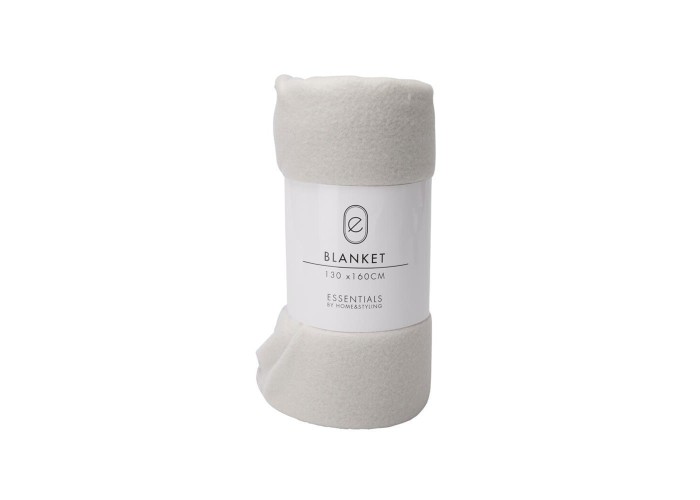 Κουβέρτα Fleece λευκή 130x160εκ. Κουβέρτα Fleece λευκή 130x160εκ.