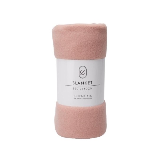 Κουβέρτα Fleece ροζ 130x160εκ.
