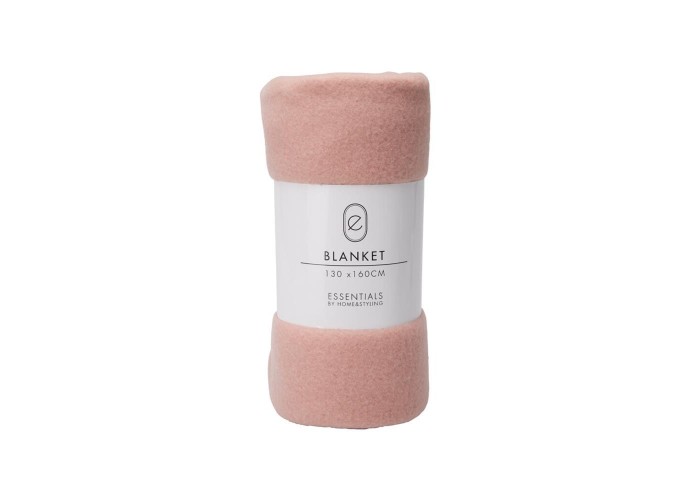 Κουβέρτα Fleece ροζ 130x160εκ.