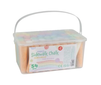 Κιμωλίες πεζοδρομίου χρωματιστές χοντρές 54 τεμάχια XXL Box