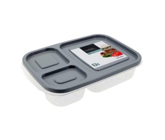 Δοχείο φαγητού PP γκρι Υ5,1x24x15,5εκ. Δοχείο φαγητού PP γκρι Υ5,1x24x15,5εκ.