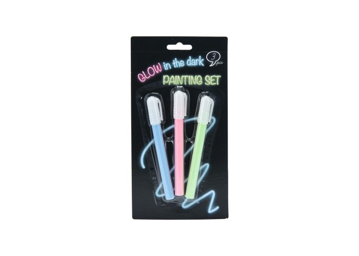 Μαρκαδόροι Glow in the Dark σετ 3τμχ. Μαρκαδόροι Glow in the Dark σετ 3τμχ.