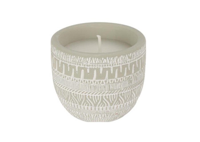 Αρωματικό κερί σιτρονέλα σε γλαστράκι grey ethnic Υ7xØ6εκ. Αρωματικό κερί σιτρονέλα σε γλαστράκι grey ethnic Υ7xØ6εκ.