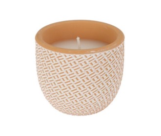 Αρωματικό κερί σιτρονέλα σε γλαστράκι soft terra stone Υ7xØ6εκ. Αρωματικό κερί σιτρονέλα σε γλαστράκι soft terra stone Υ7xØ6εκ.