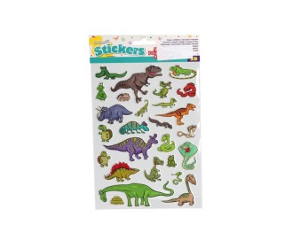 Αυτοκόλλητα 3D δεινόσαυροι Υ21x15εκ.