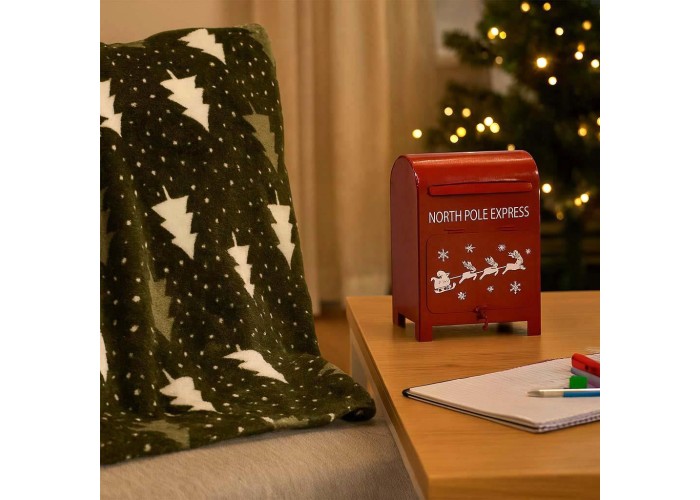 Χριστουγεννιάτικο γραμματοκιβώτιο Santa μεταλλικό κόκκινο Υ23x15x11,5εκ. Χριστουγεννιάτικο γραμματοκιβώτιο Santa μεταλλικό κόκκινο Υ23x15x11,5εκ.