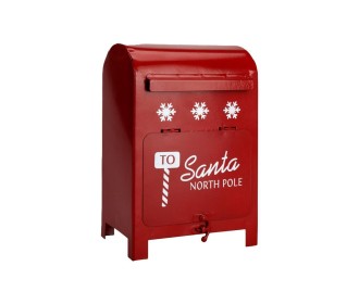 Χριστουγεννιάτικο γραμματοκιβώτιο Santa μεταλλικό κόκκινο Υ23x15x11,5εκ. Χριστουγεννιάτικο γραμματοκιβώτιο Santa μεταλλικό κόκκινο Υ23x15x11,5εκ.
