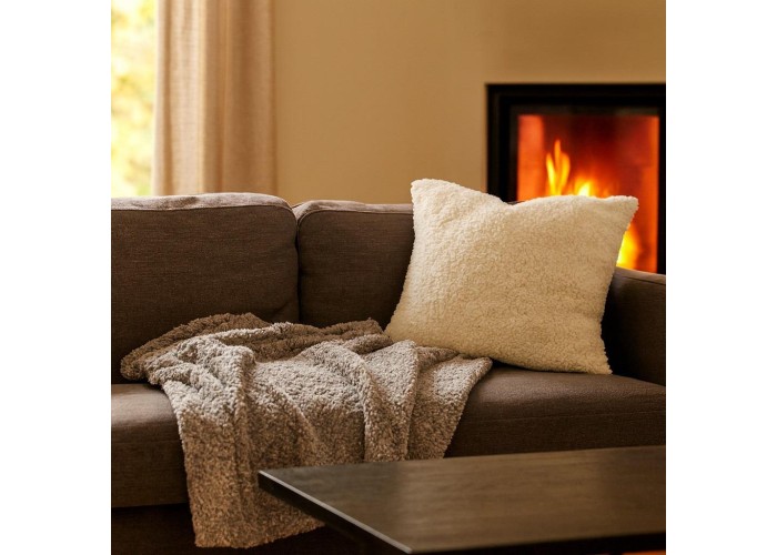 Κουβέρτα sherpa fleece γκρι 150x200εκ. Κουβέρτα sherpa fleece γκρι 150x200εκ.