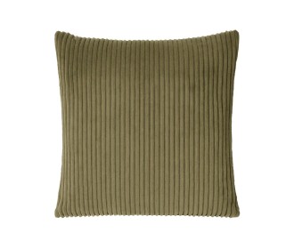 Μαξιλάρι διακοσμητικό γούνινη υφή λαδί 45x45εκ.