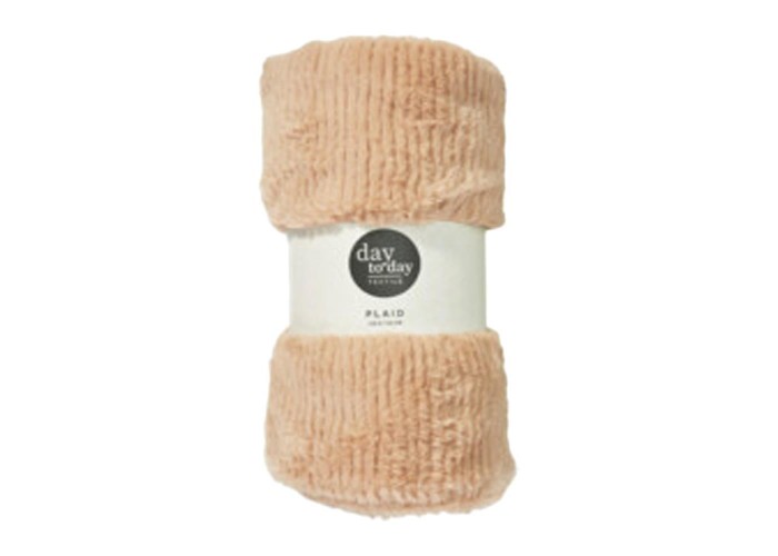 Κουβέρτα γούνινη υφή μπεζ 150x125εκ. Κουβέρτα γούνινη υφή μπεζ 150x125εκ.