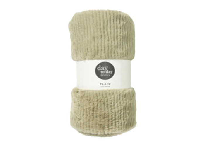 Κουβέρτα γούνινη υφή λαδί 150x125εκ. Κουβέρτα γούνινη υφή λαδί 150x125εκ.