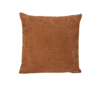 Μαξιλάρι διακοσμητικό με γραμμές καφέ 45x45εκ.