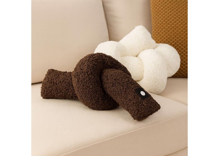 Μαξιλάρι κόμπος καφέ σκούρο 150x12εκ. Μαξιλάρι κόμπος καφέ σκούρο 150x12εκ.