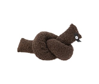 Μαξιλάρι κόμπος καφέ σκούρο 150x12εκ.