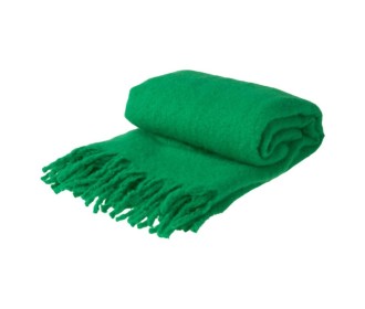 Ριχτάρι με κρόσσια πράσινο 160x130εκ.