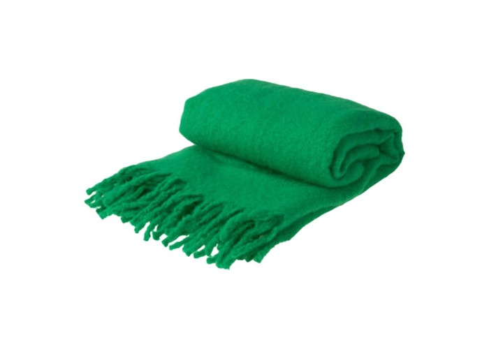 Ριχτάρι με κρόσσια πράσινο 160x130εκ. Ριχτάρι με κρόσσια πράσινο 160x130εκ.