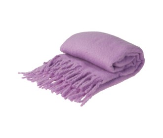 Ριχτάρι με κρόσσια μωβ 160x130εκ.