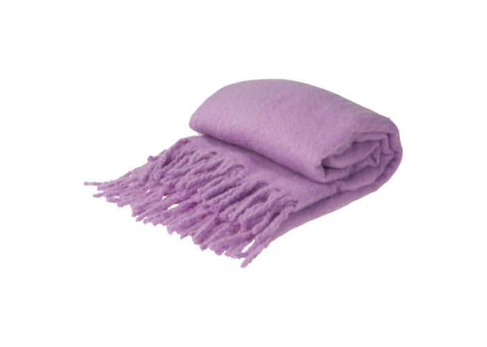 Ριχτάρι με κρόσσια μωβ 160x130εκ. Ριχτάρι με κρόσσια μωβ 160x130εκ.