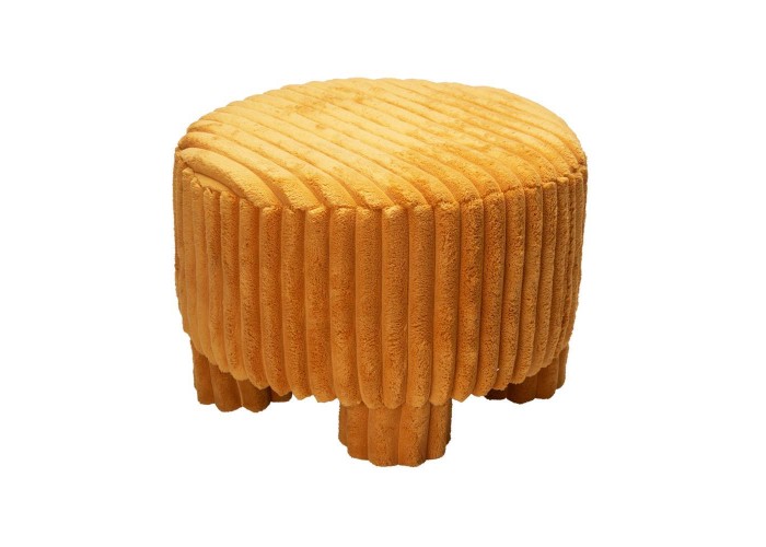 Σκαμπό κοτλέ ώχρα 40x40x29εκ. Σκαμπό κοτλέ ώχρα 40x40x29εκ.