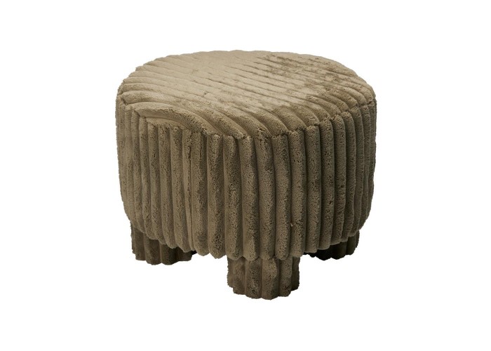 Σκαμπό κοτλέ λαδί 40x40x29εκ. Σκαμπό κοτλέ λαδί 40x40x29εκ.