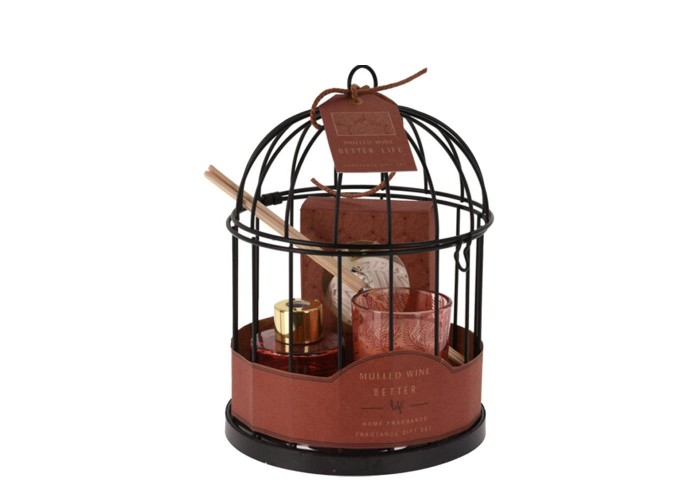 Αρωματικό Mulled Wine σετ 5 τεμαχίων σε μεταλλικό κλουβί Ø14x20εκ. Αρωματικό Mulled Wine σετ 5 τεμαχίων σε μεταλλικό κλουβί Ø14x20εκ.