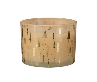 Αρωματικό κερί Χριστουγεννιάτικο Amber Wood 13x8εκ. Αρωματικό κερί Χριστουγεννιάτικο Amber Wood 13x8εκ.