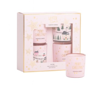 Αρωματικό κερί σετ 4 γυάλινα Ski trip 4,5×5,2εκ. Αρωματικό κερί σετ 4 γυάλινα Ski trip 4,5×5,2εκ.