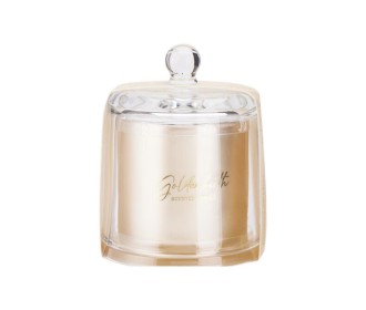 Αρωματικό κερί με γυάλινο κάλυμμα Golden Birch 9×8εκ.