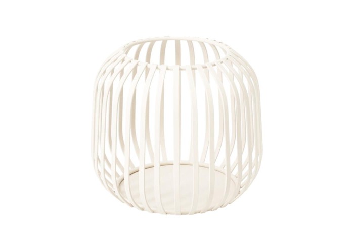 Κηροπήγιο μεταλλικό για ρεσώ λευκό 12,5x11,4εκ Κηροπήγιο μεταλλικό για ρεσώ λευκό 12,5x11,4εκ