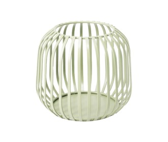 Κηροπήγιο μεταλλικό για ρεσώ πράσινο 12,5x11,4εκ