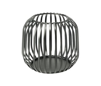 Κηροπήγιο μεταλλικό για ρεσώ μαύρο 12,5x11,4εκ