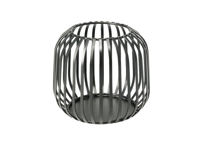 Κηροπήγιο μεταλλικό για ρεσώ μαύρο 12,5x11,4εκ Κηροπήγιο μεταλλικό για ρεσώ μαύρο 12,5x11,4εκ