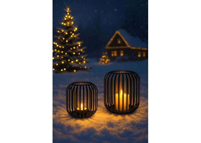 Κηροπήγιο μεταλλικό για ρεσώ μαύρο 12,5x11,4εκ Κηροπήγιο μεταλλικό για ρεσώ μαύρο 12,5x11,4εκ