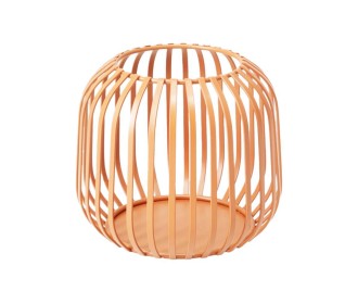 Κηροπήγιο μεταλλικό για ρεσώ πορτοκαλί 12,5x11,4εκ