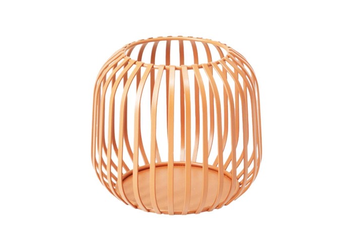 Κηροπήγιο μεταλλικό για ρεσώ πορτοκαλί 12,5x11,4εκ Κηροπήγιο μεταλλικό για ρεσώ πορτοκαλί 12,5x11,4εκ