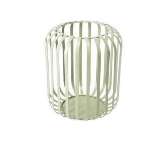 Φανάρι μεταλλικό για κεριά πράσινο 16x18,5εκ